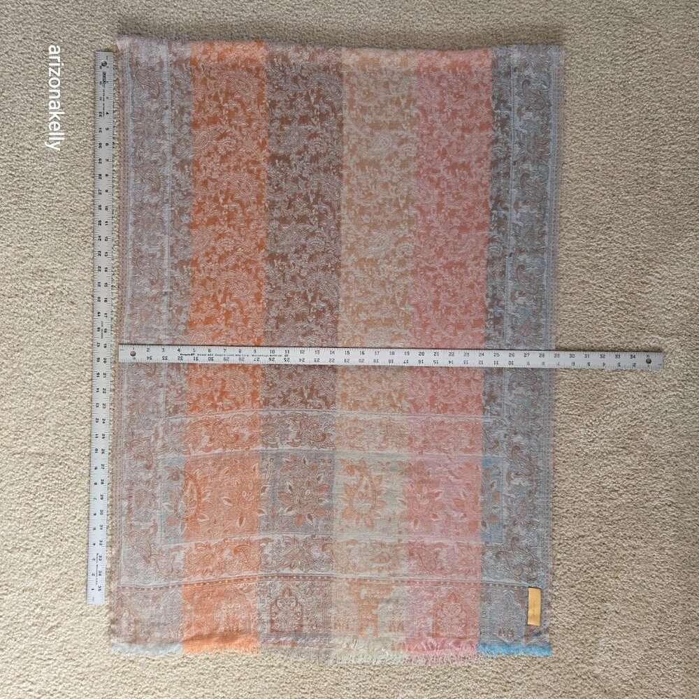 NWOT Otto Amano Cashmere Lightweight Scarf - Picture 2 of 15